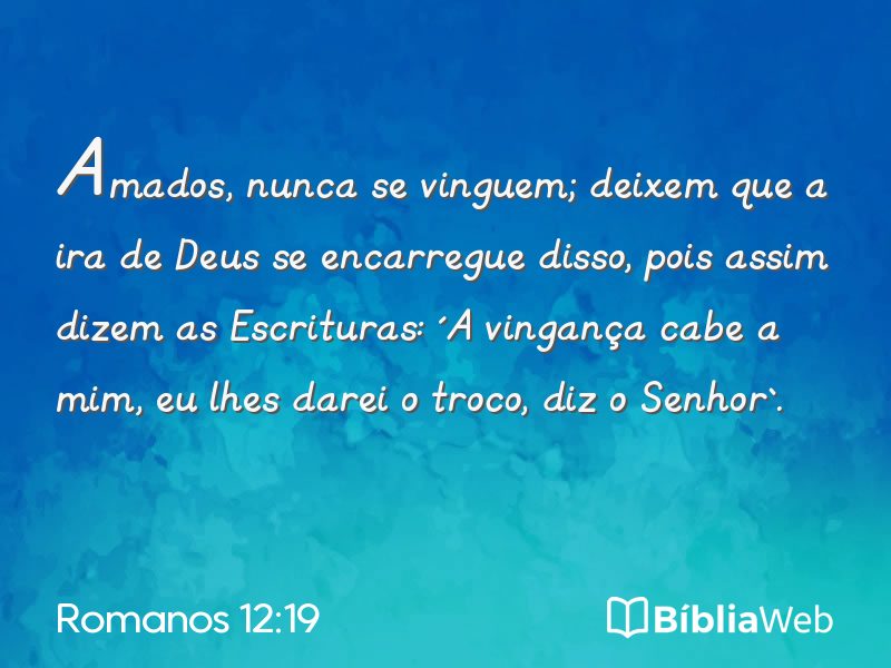 Romanos 12:19 em imagem para compartilhar