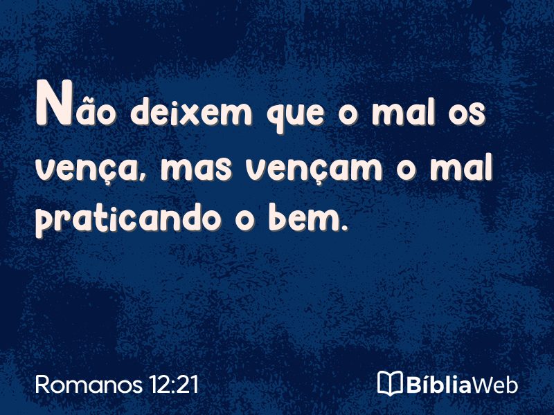 Romanos 12:21 em imagem para compartilhar