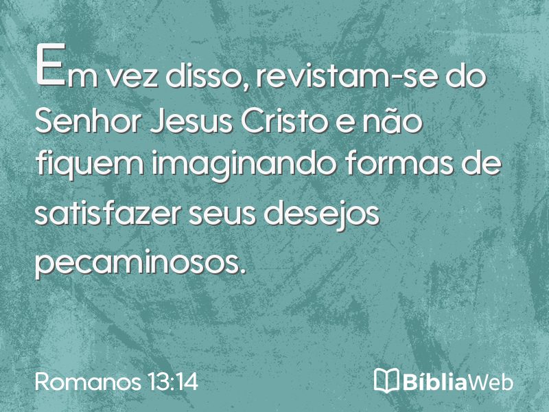 Romanos 13:14 em imagem para compartilhar