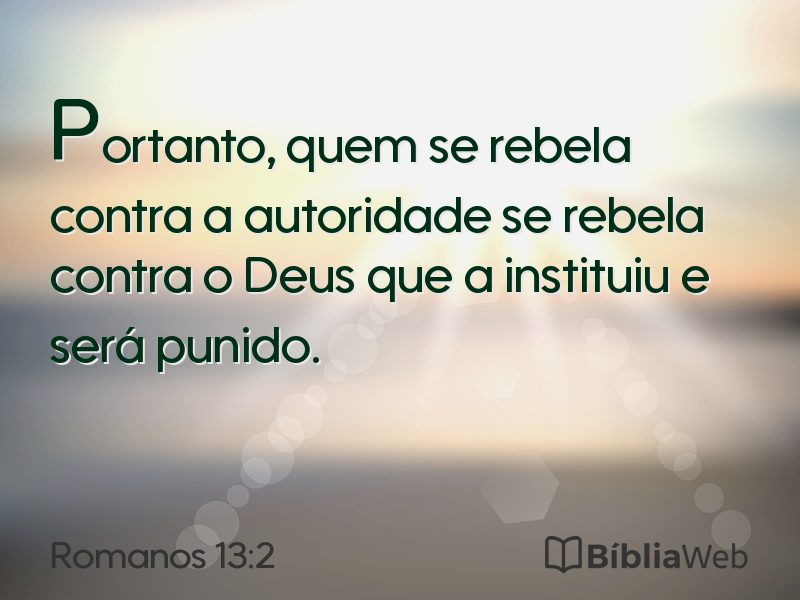 Romanos 13:2 em imagem para compartilhar