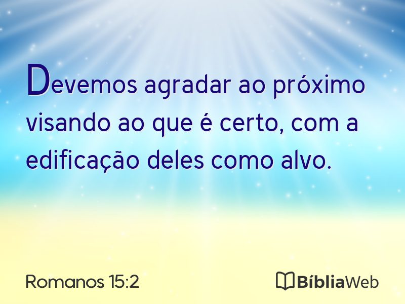 Romanos 15:2 em imagem para compartilhar