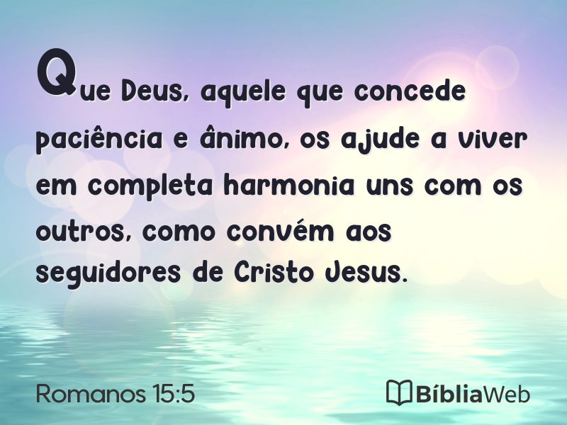 Romanos 15:5 em imagem para compartilhar