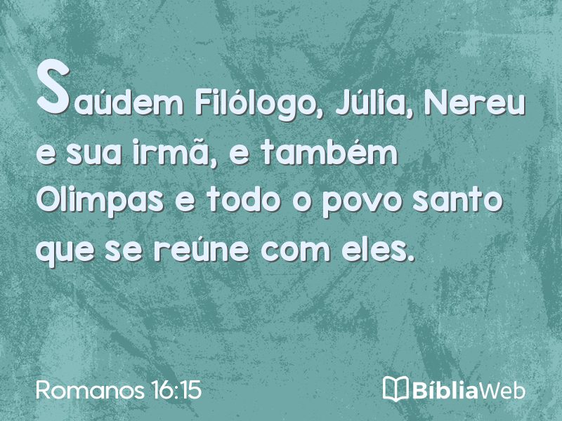 Romanos 16:15 em imagem para compartilhar