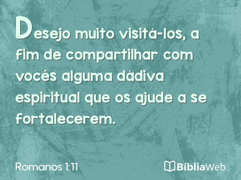 Romanos 1:11 em imagem para compartilhar