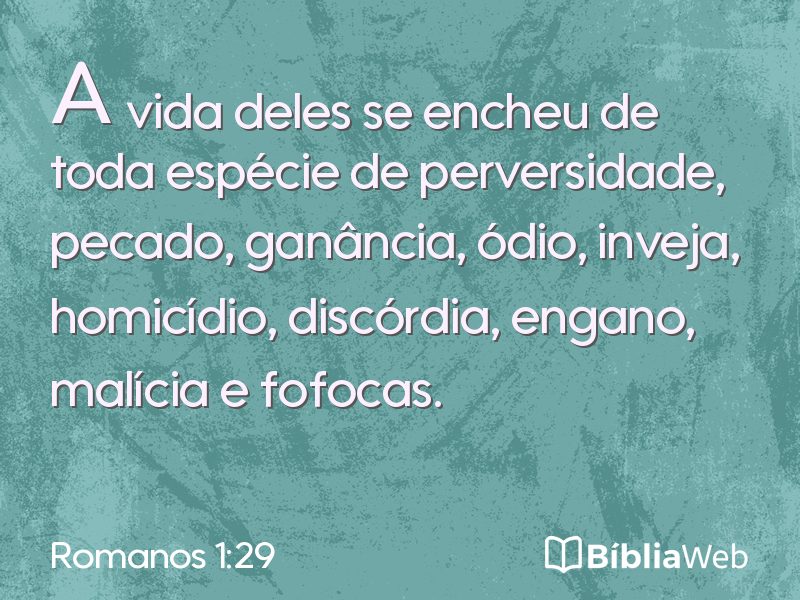 Romanos 1:29 em imagem para compartilhar