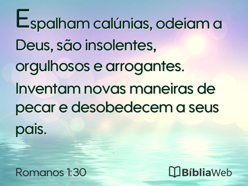 Romanos 1:30 em imagem para compartilhar