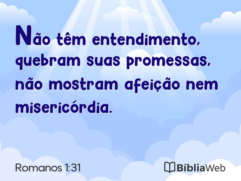 Romanos 1:31 em imagem para compartilhar