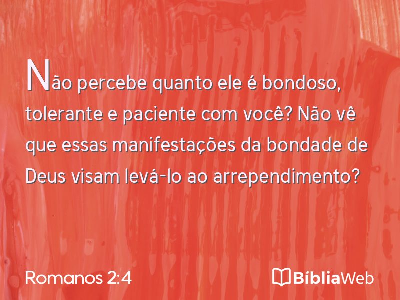 Romanos 2:4 em imagem para compartilhar
