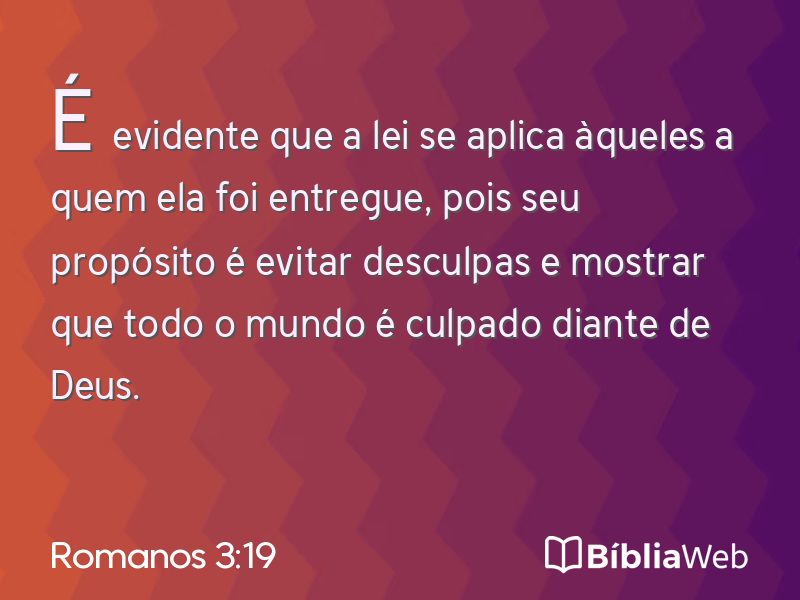 Romanos 3:19 em imagem para compartilhar