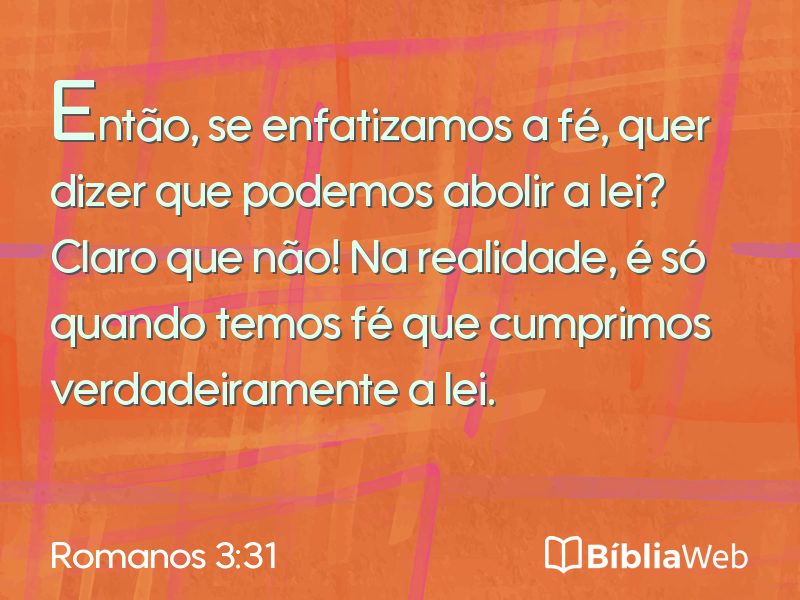 Romanos 3:31 em imagem para compartilhar