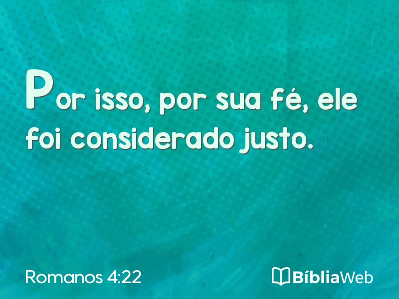 Romanos 4:22 em imagem para compartilhar