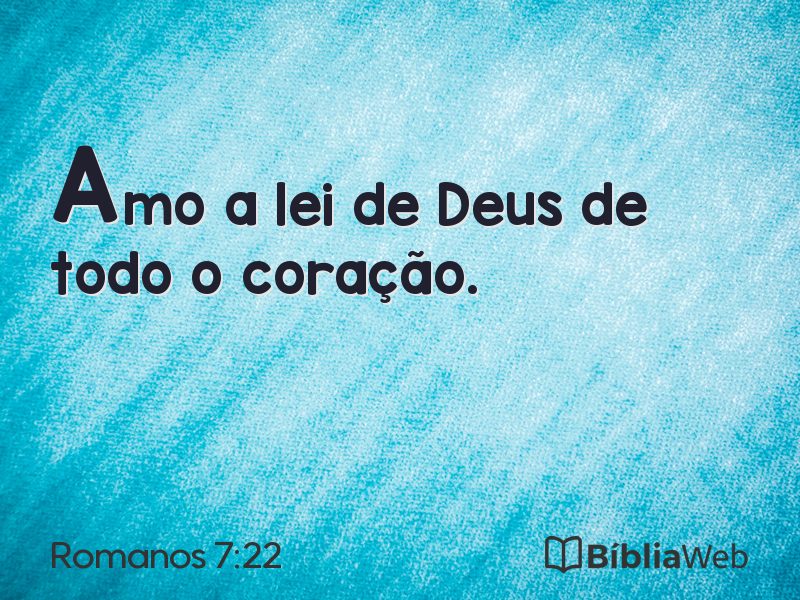 Romanos 7:22 em imagem para compartilhar