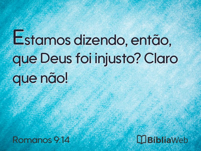 Romanos 9:14 em imagem para compartilhar