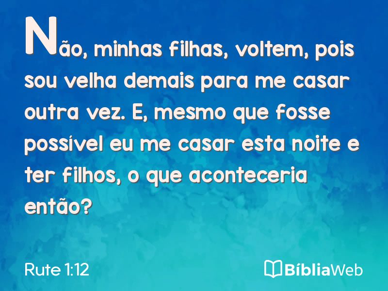 Rute 1:12 em imagem para compartilhar