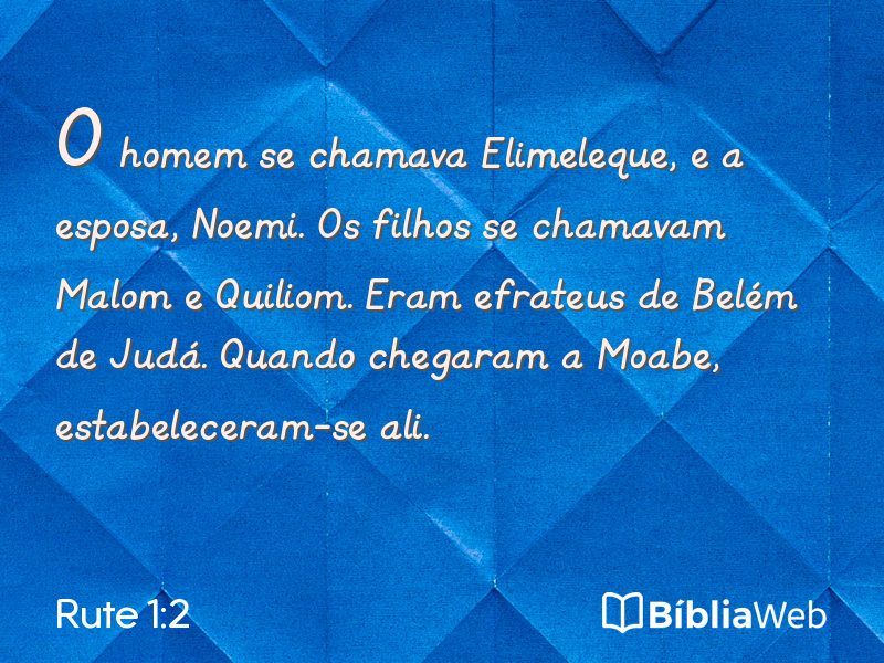 Rute 1:2 em imagem para compartilhar