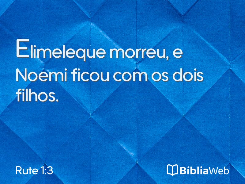 Rute 1:3 em imagem para compartilhar