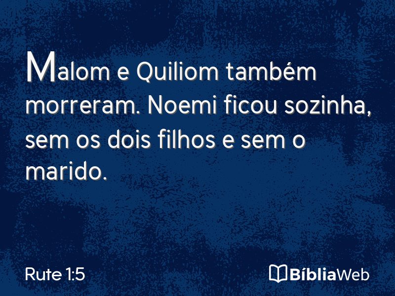 Rute 1:5 em imagem para compartilhar