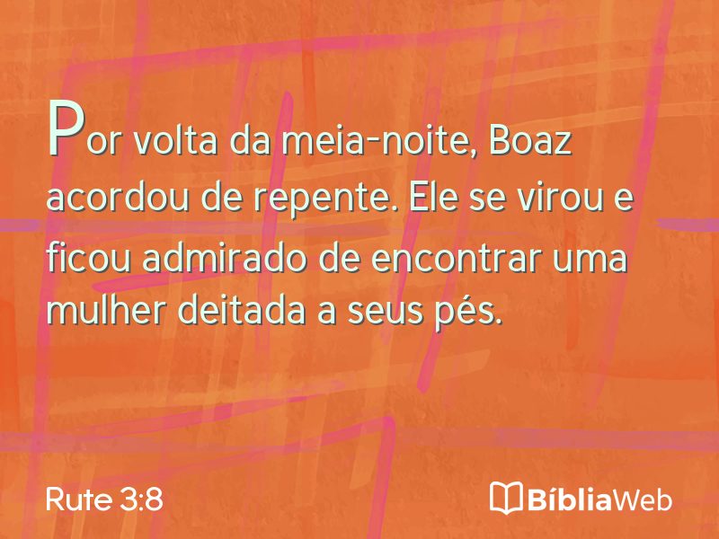 Rute 3:8 em imagem para compartilhar
