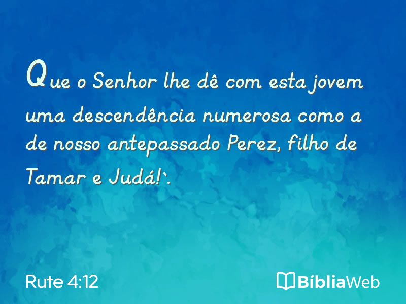 Rute 4:12 em imagem para compartilhar
