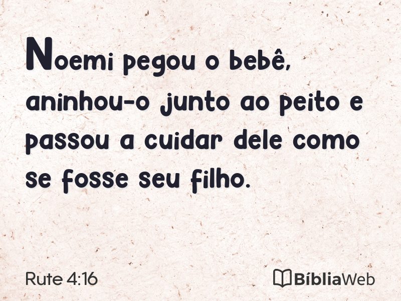 Rute 4:16 em imagem para compartilhar