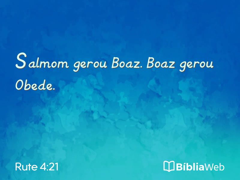 Rute 4:21 em imagem para compartilhar
