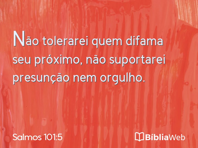 Salmos 101:5 em imagem para compartilhar