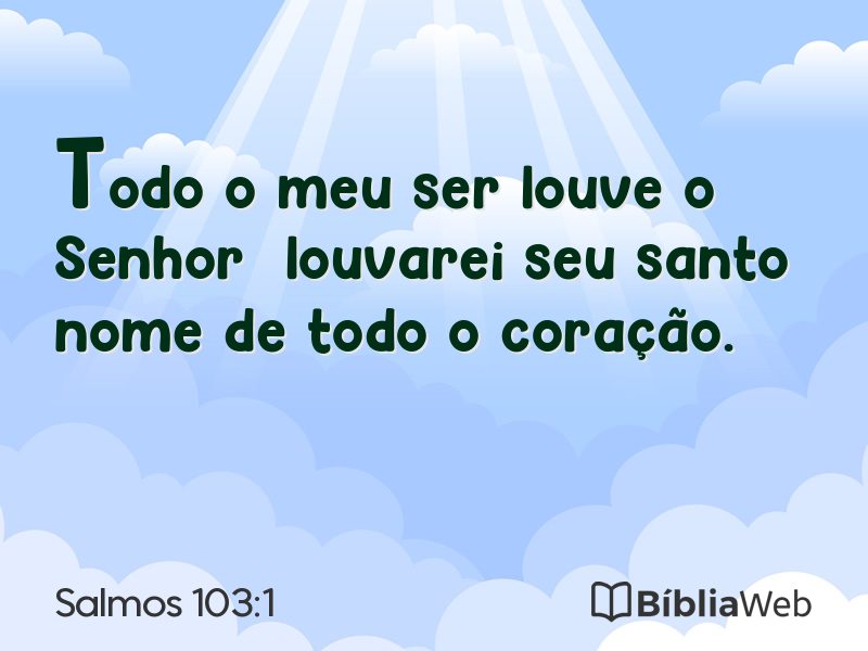 Salmos 103:1 em imagem para compartilhar