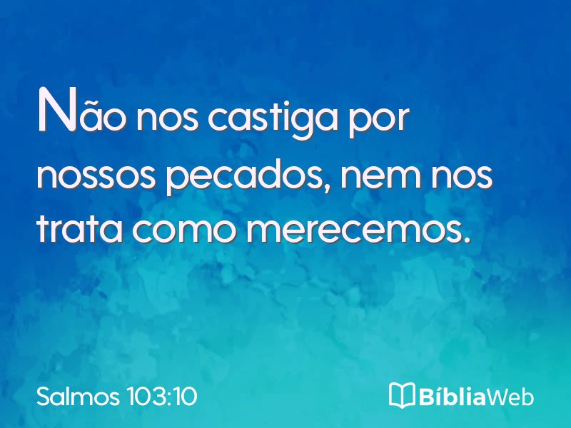 Salmos 103:10 em imagem para compartilhar