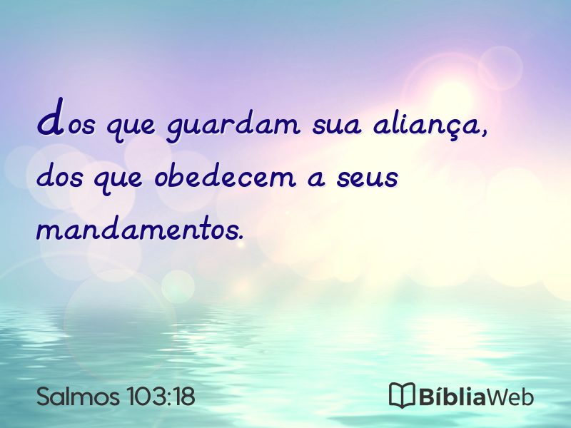 Salmos 103:18 em imagem para compartilhar
