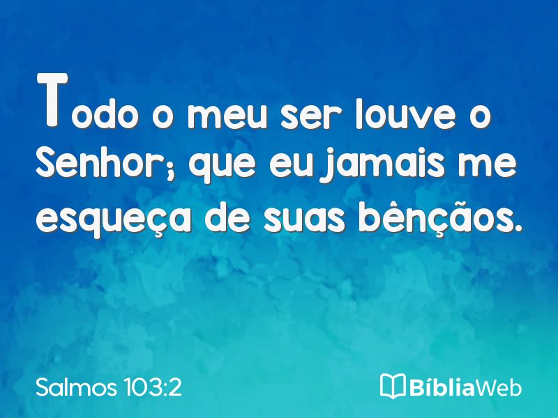 Salmos 103:2 em imagem para compartilhar