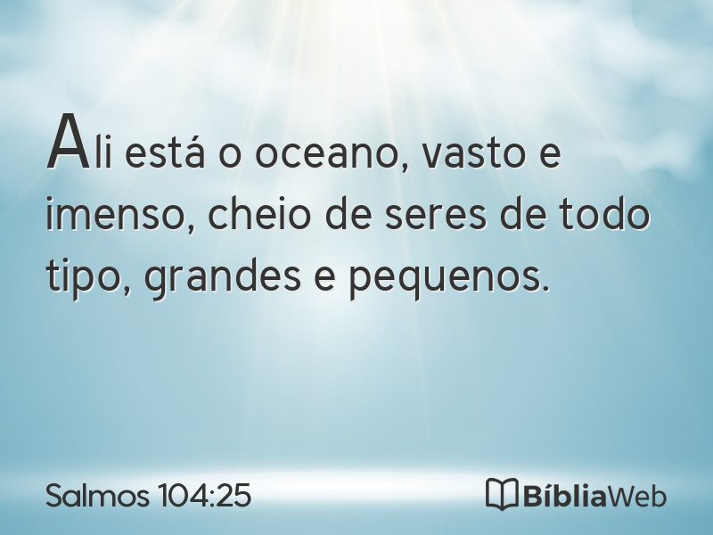 Salmos 104:25 em imagem para compartilhar