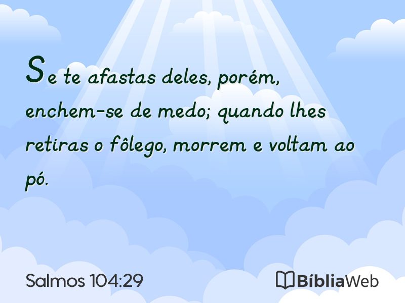 Salmos 104:29 em imagem para compartilhar