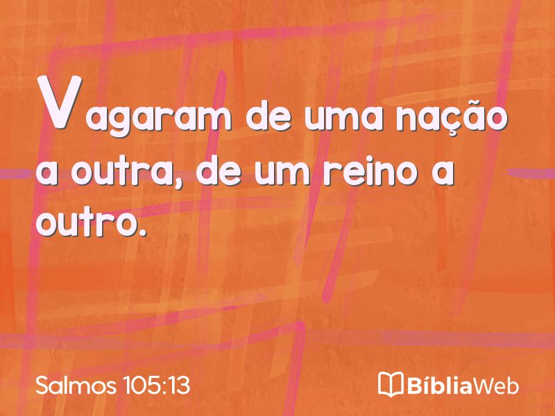 Salmos 105:13 em imagem para compartilhar