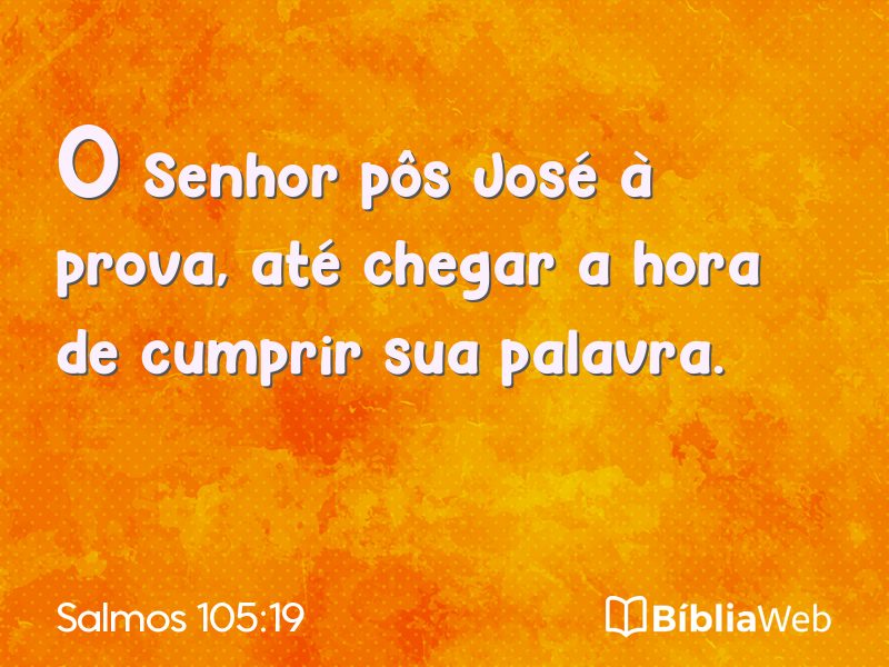 Salmos 105:19 em imagem para compartilhar