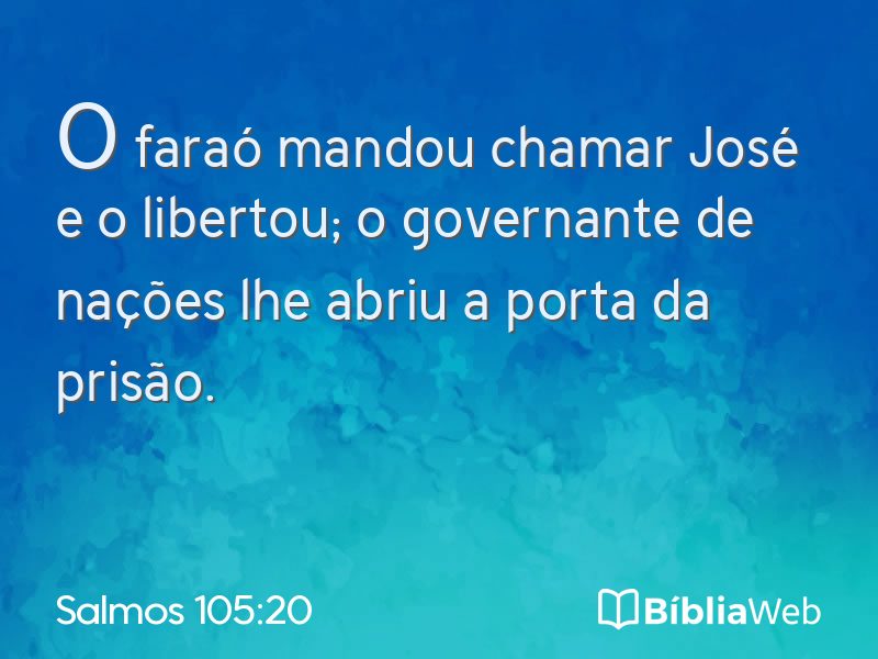 Salmos 105:20 em imagem para compartilhar
