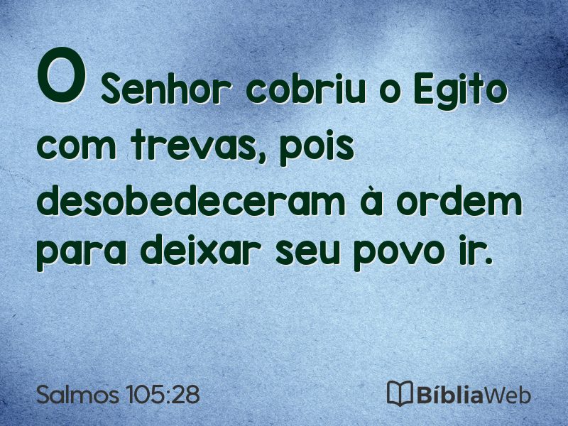 Salmos 105:28 em imagem para compartilhar