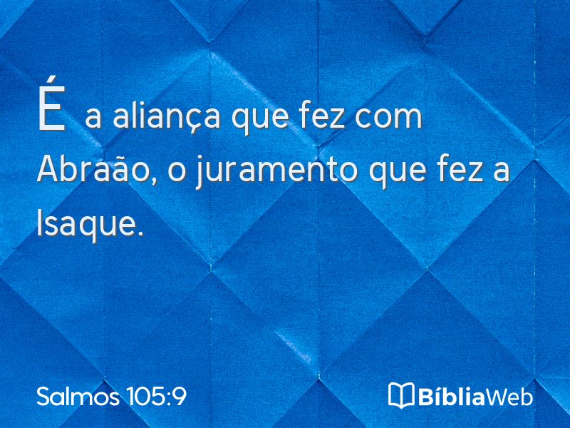 Salmos 105:9 em imagem para compartilhar
