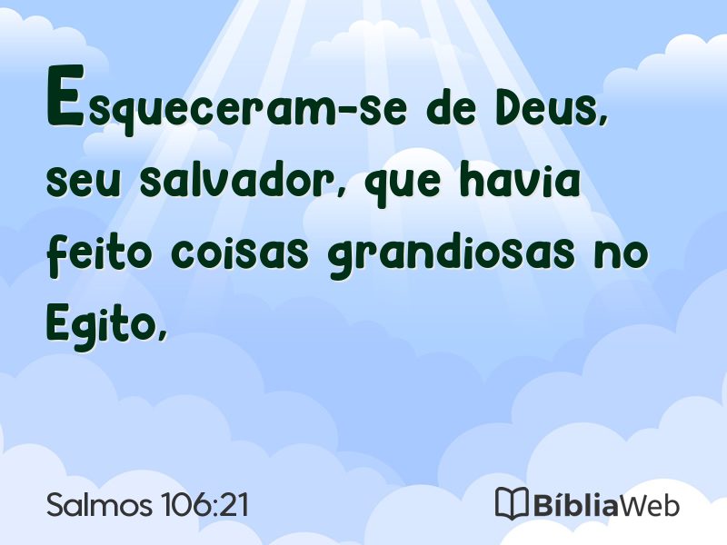 Salmos 106:21 em imagem para compartilhar
