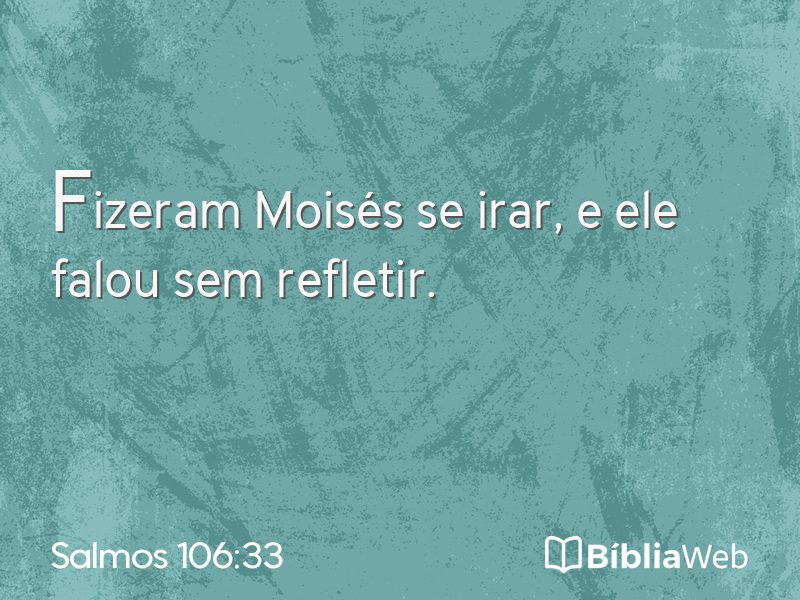 Salmos 106:33 em imagem para compartilhar