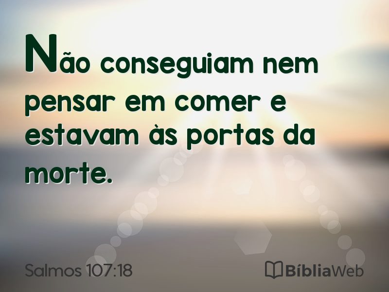 Salmos 107:18 em imagem para compartilhar