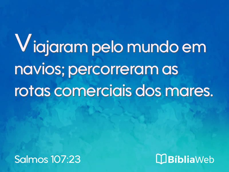 Salmos 107:23 em imagem para compartilhar