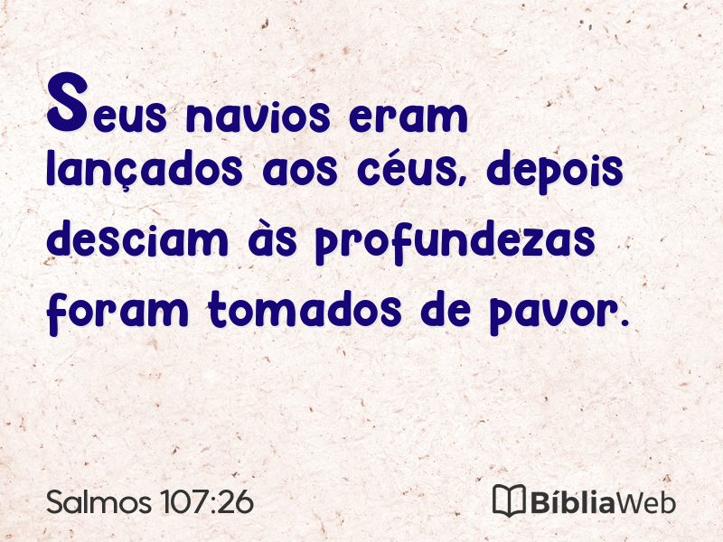 Salmos 107:26 em imagem para compartilhar