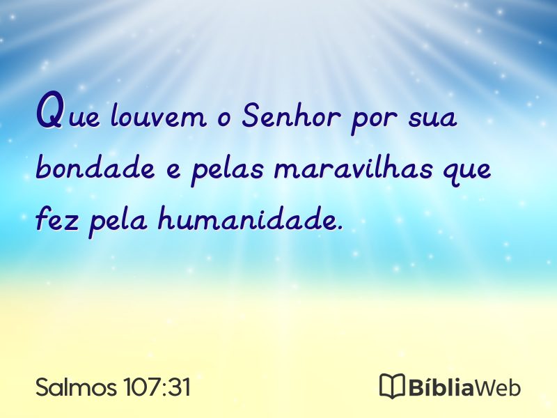 Salmos 107:31 em imagem para compartilhar