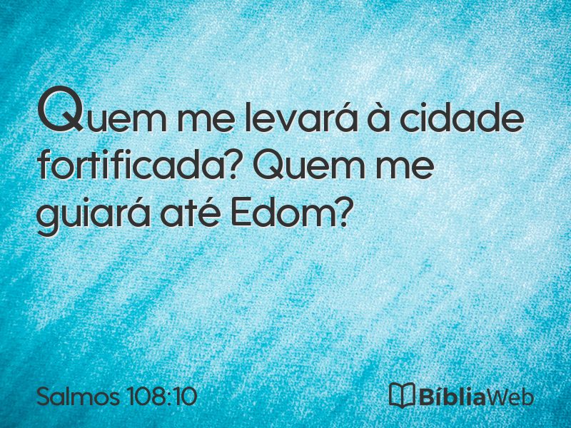 Salmos 108:10 em imagem para compartilhar