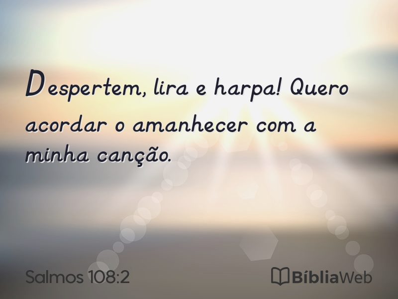 Salmos 108:2 em imagem para compartilhar
