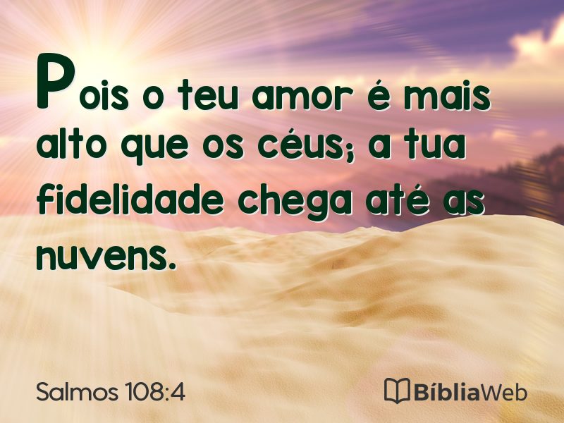 Salmos 108:4 em imagem para compartilhar