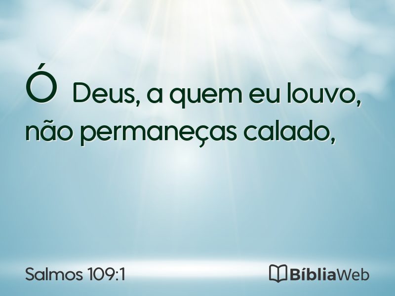 Salmos 109:1 em imagem para compartilhar
