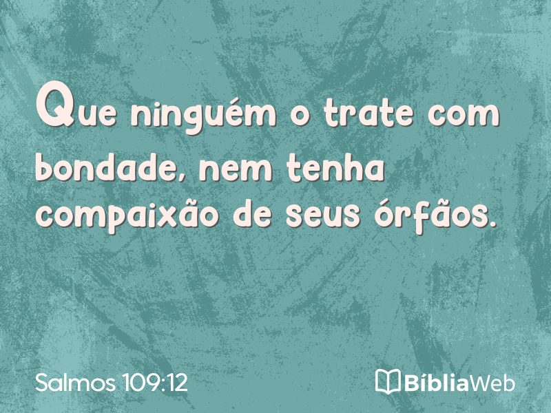 Salmos 109:12 em imagem para compartilhar