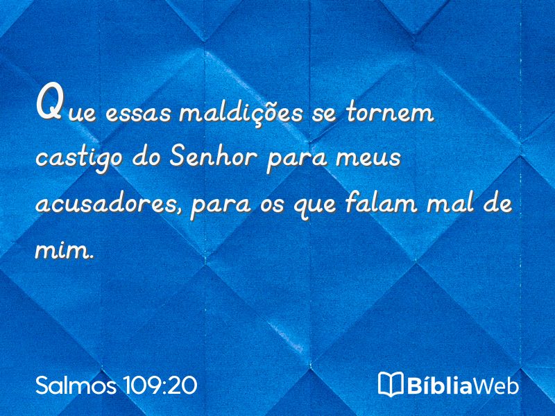Salmos 109:20 em imagem para compartilhar