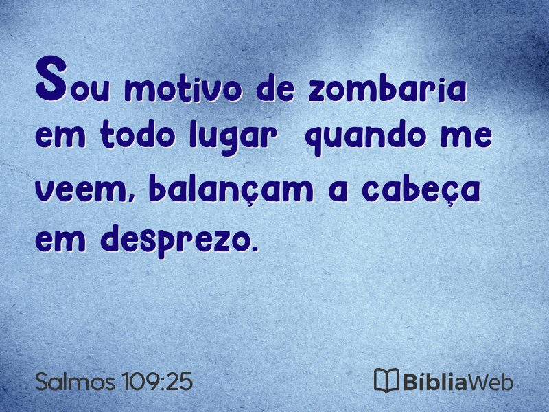 Salmos 109:25 em imagem para compartilhar
